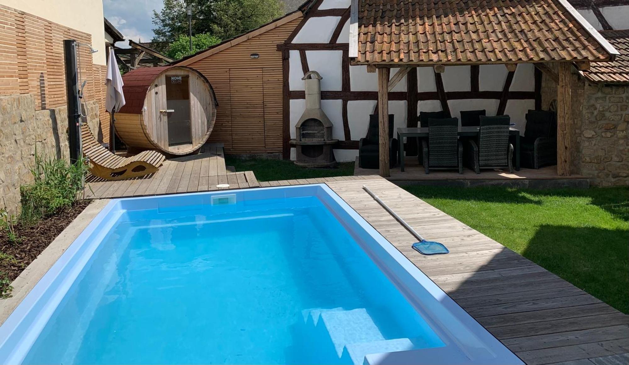 Ferienhaus Hassgautor Aidhausen Bagian luar foto